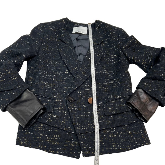 3.1 Phillip Lim Black and Gold Textured Blazer - Picture 13 of 13